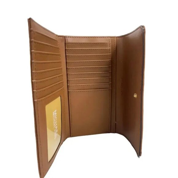 NWT Michael Kors Jet Set Travel Large Quilted Leather Trifold Wallet - Picture 2 of 5